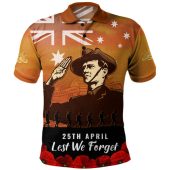 Australia Polo Shirt Anzac Day Soldiers Salute To Remember Of Our Heroes