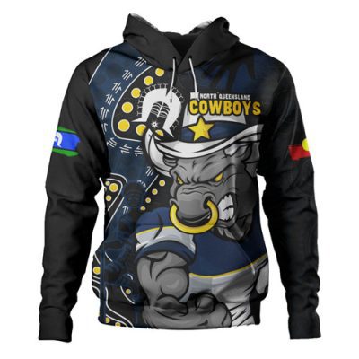 North Queensland Cowboys Hoodie NAIDOC Indigenous Warrior Spirit