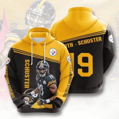 NFL Pittsburgh Steelers JuJu Smith-Schuster Black Gold Pullover Hoodie