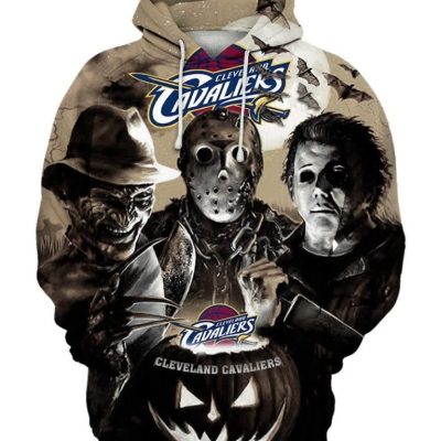 NBA Cleveland Cavaliers Horror Halloween Pullover Hoodie