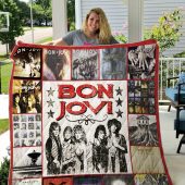 Bon Jovi Quilt Blanket V1