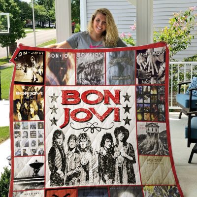 Bon Jovi Quilt Blanket V1