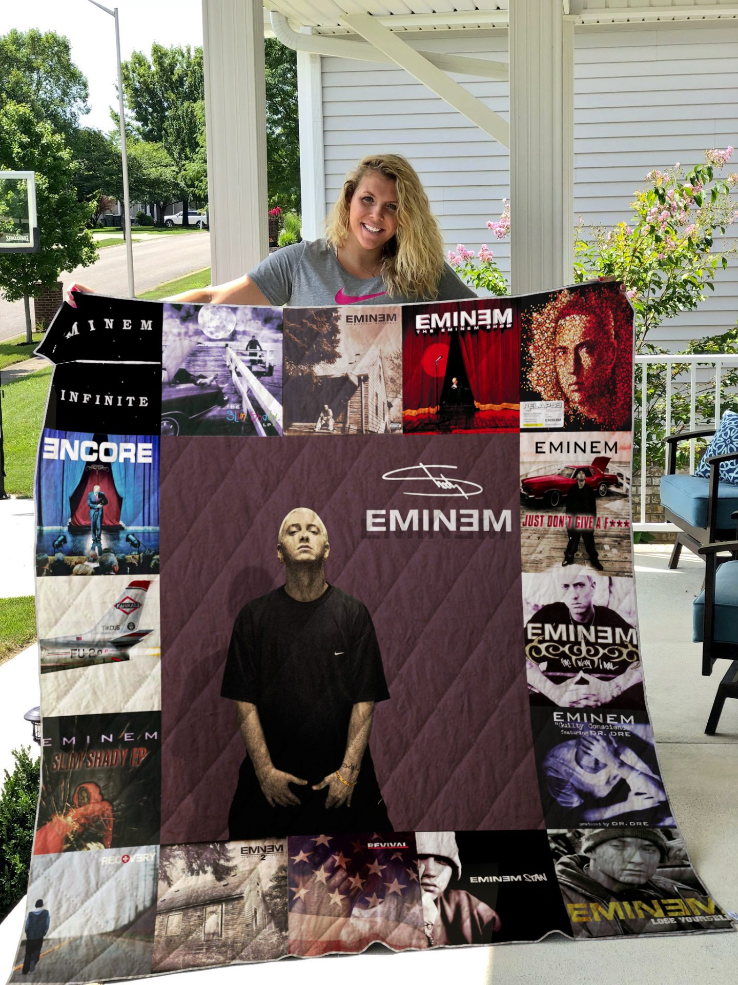 Eminem Style 02 Quilt Blanket Eminem Style 02 Quilt Blanket