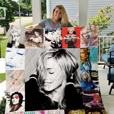 Madonna Albums Quilt Blanket V3