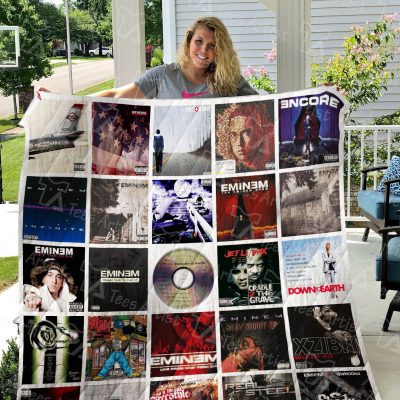 Eminem Albums Cover Quilt Blanket V3