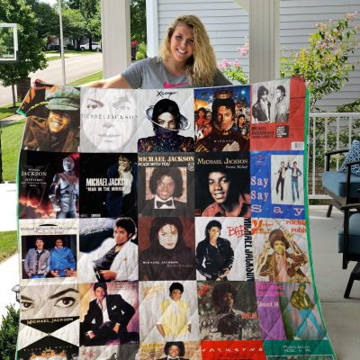 Michael Jackson Album Quilt Blanket V4
