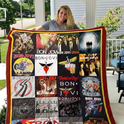 Bon Jovi Quilt Blanket V2