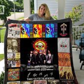 Guns N' Roses 35th Anniversary Quilt Blanket V1
