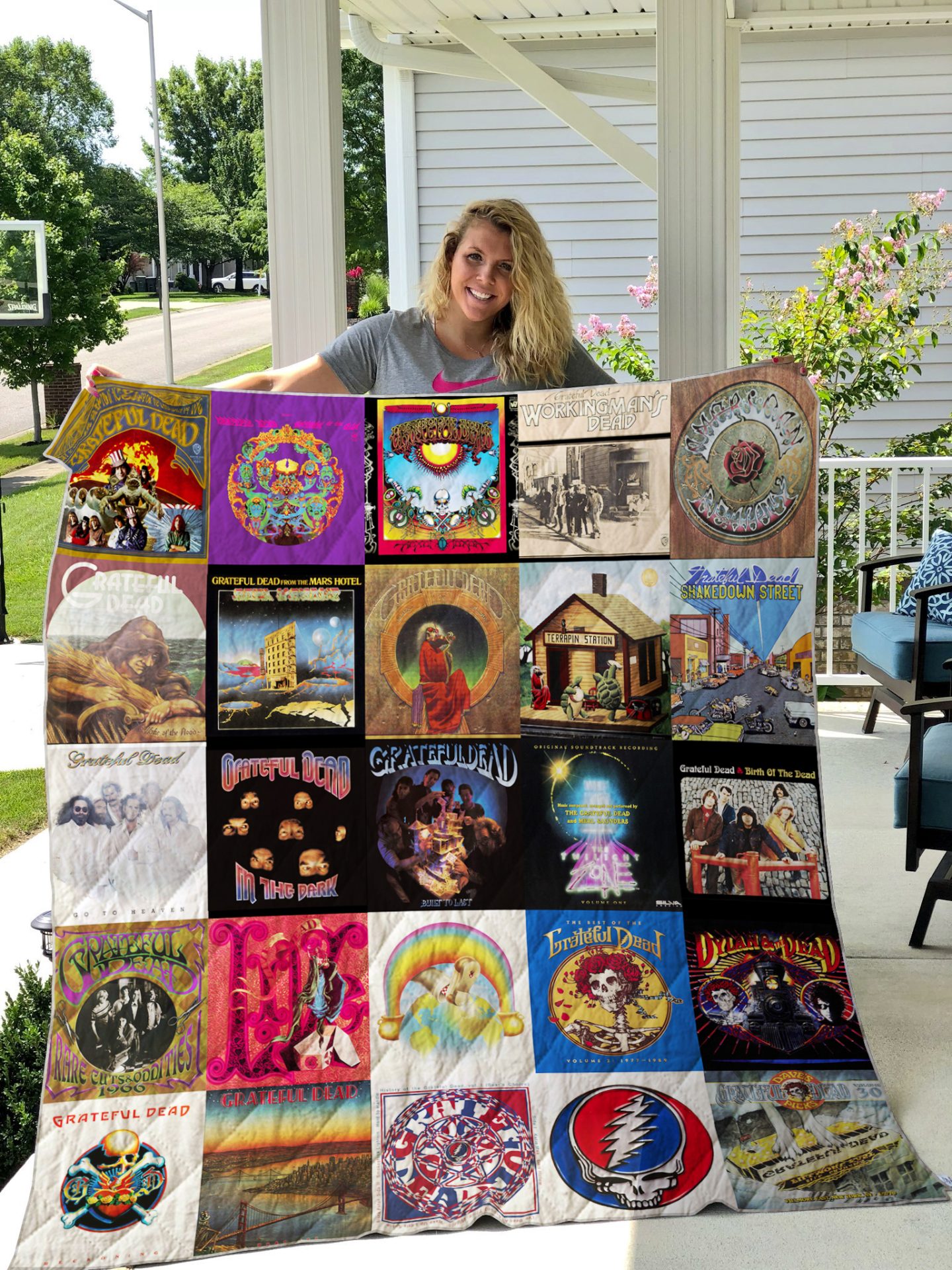 Grateful Dead Style 02 Quilt Blanket Grateful Dead Style 02 Quilt Blanket