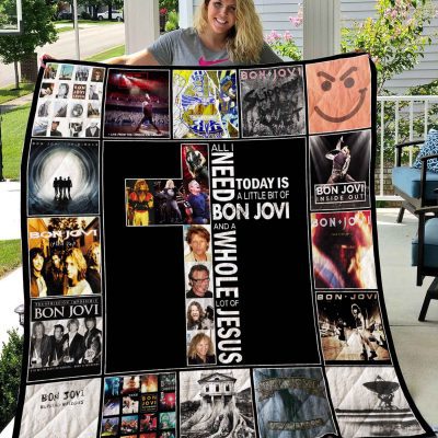 Bon Jovi Quilt Blanket V6