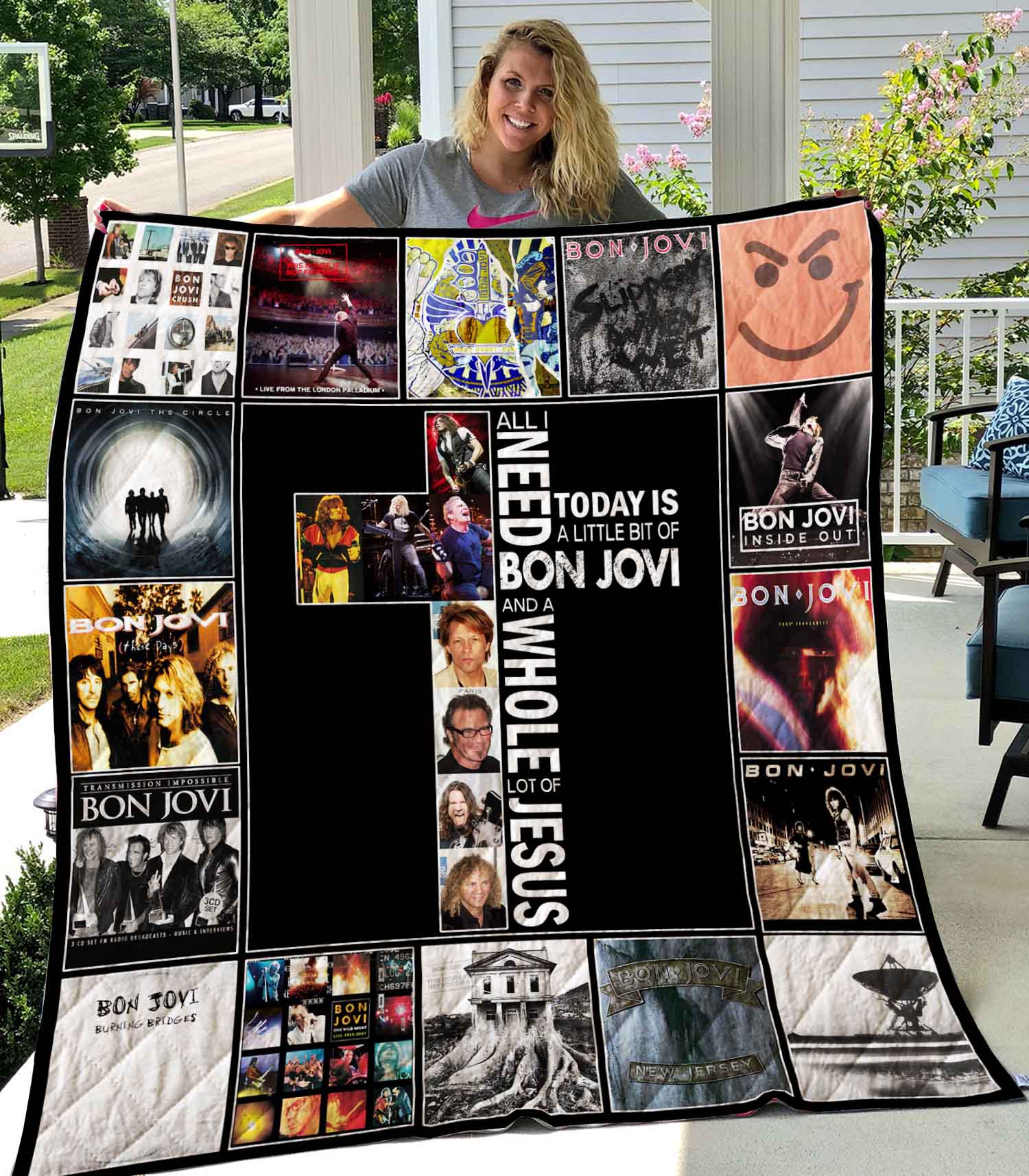 Bon Jovi Quilt Blanket V6 Bon Jovi Quilt Blanket V6