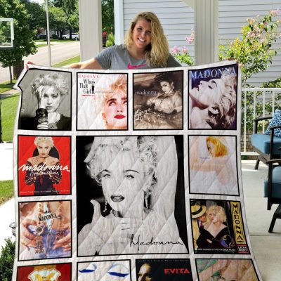 Madonna Albums Quilt Blanket V6