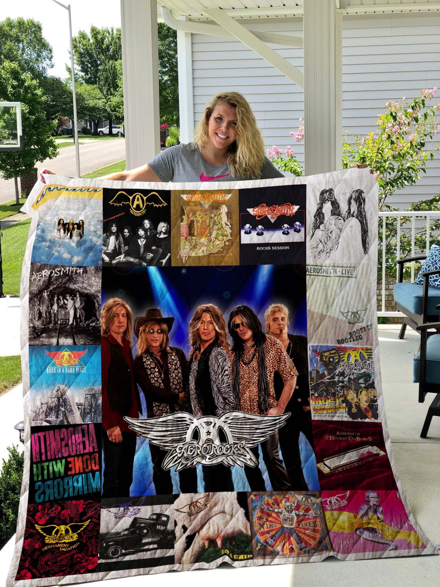 Aerosmith Albums Quilt Blanket Aerosmith Albums Quilt Blanket