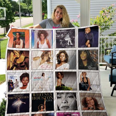 Whitney Houston Quilt Blanket V3