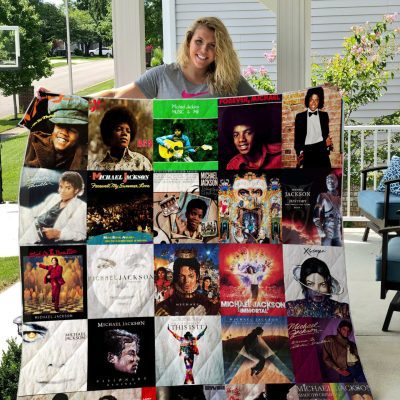 Michael Jackson Album Quilt Blanket V1