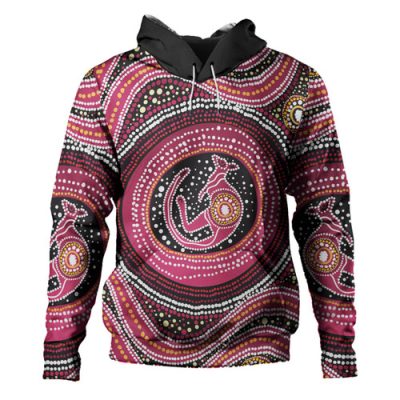 Australia Aboriginal Hoodie - Aboriginal Background Featuring Dot Design Hoodie