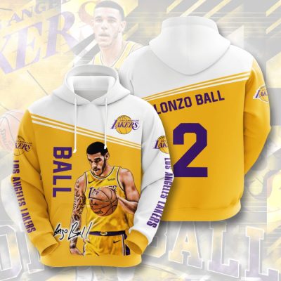 NBA Los Angeles Lakers Lonzo Ball Pullover Hoodie