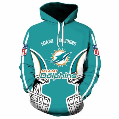 NFL Miami Dolphins Aqua Pullover Hoodie