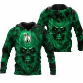 NBA Boston Celtics Skull Green Pullover Hoodie