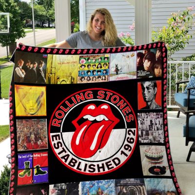 The Rolling Stones EST 1962 Quilt Blanket