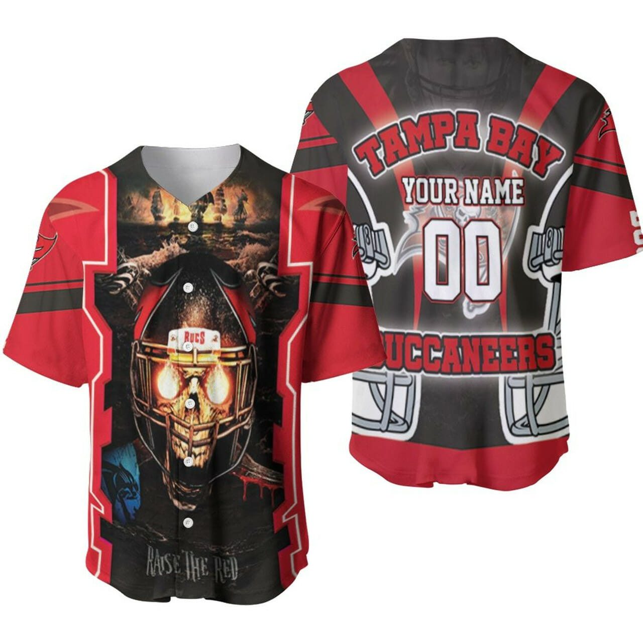 NFL Tampa Bay Buccaneers Custom Name Number Special Baseball Jersey NFL Tampa Bay Buccaneers Custom Name Number Special Baseball Jersey