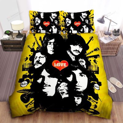 The Beatles Members Face Bedding Set