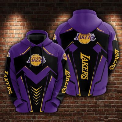 NBA Los Angeles Lakers Purple Black Pullover Hoodie