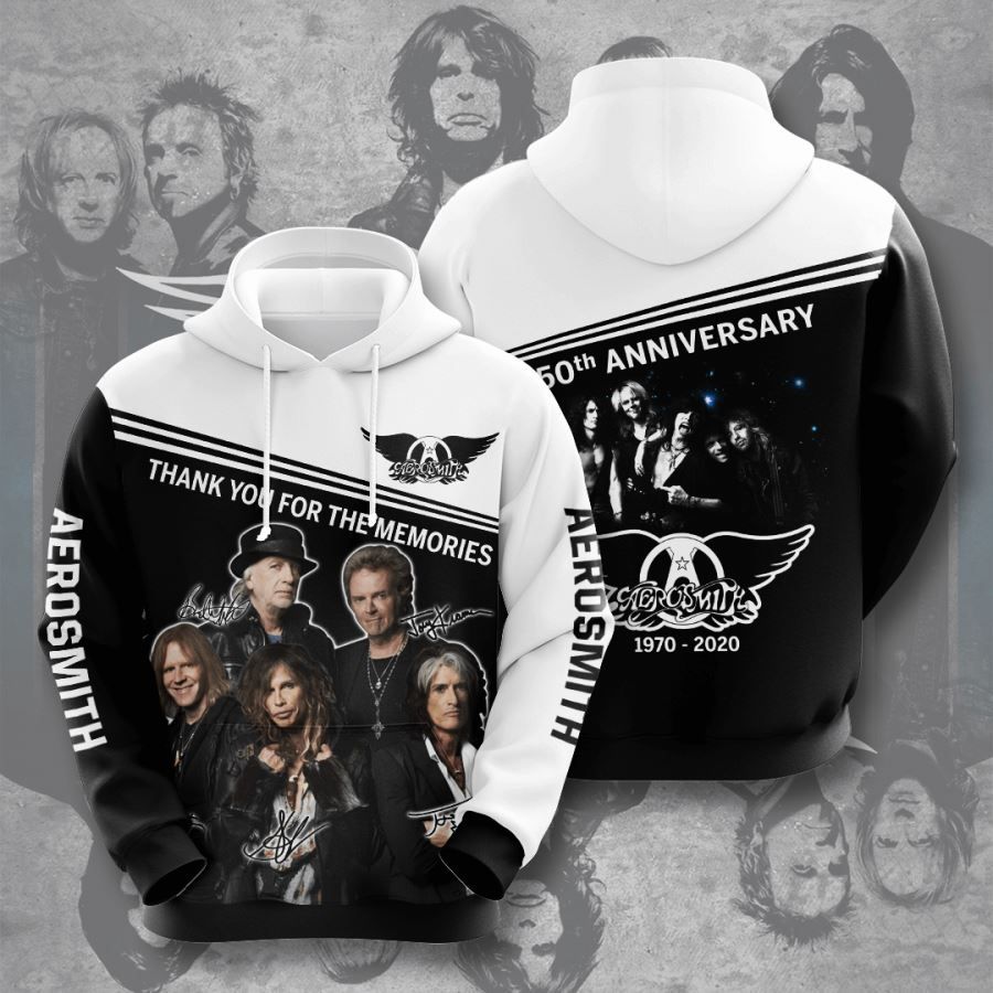 Aerosmith 50th Anniversary Pullover Hoodie Aerosmith 50th Anniversary Pullover Hoodie