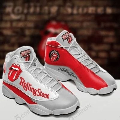 The Rolling Stones Red Air Jordan 13 Shoes