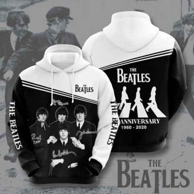 The Beatles 60th Anniversary Pullover Hoodie V3
