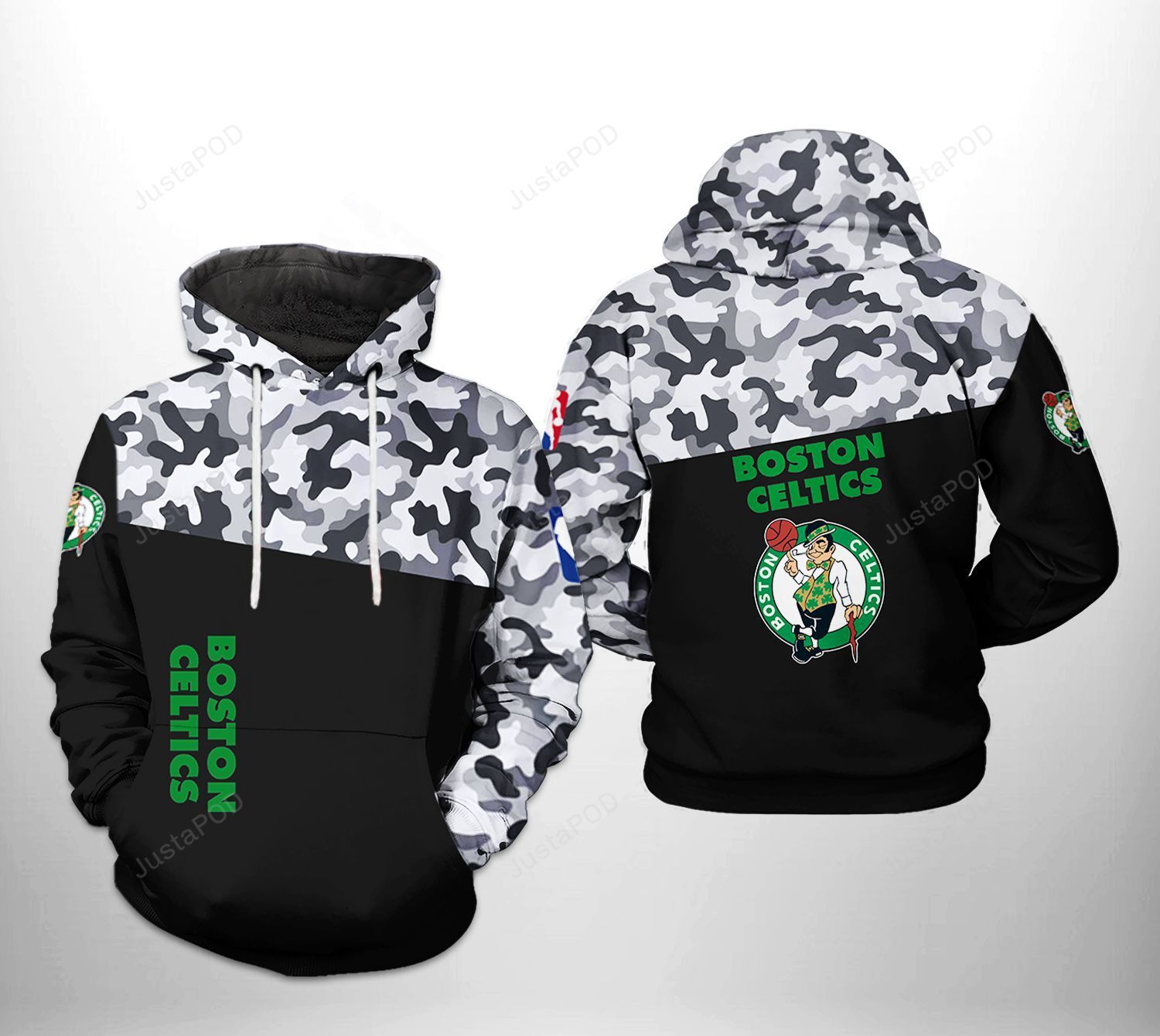 NBA Boston Celtics Camo Pullover Hoodie NBA Boston Celtics Camo Pullover Hoodie