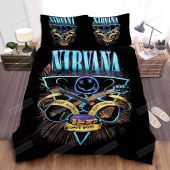 Nirvana Logo With Drums and Guitars Bedding Set