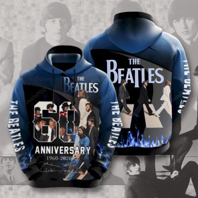The Beatles 60th Anniversary Pullover Hoodie V2