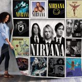 Nirvana Posters Quilt Blanket V1
