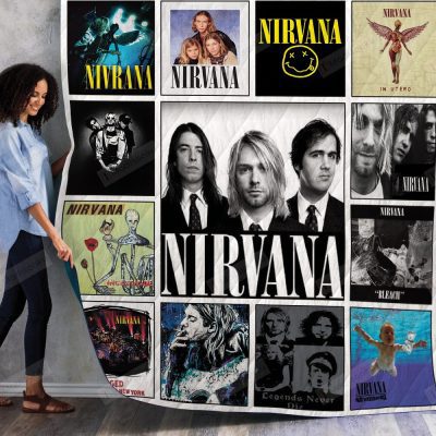 Nirvana Posters Quilt Blanket V1