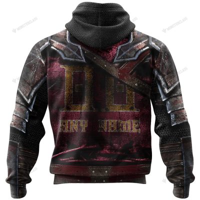NBA Miami Heat Custom Name Number Warrior Armor Pullover Hoodie