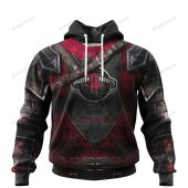 NBA Houston Rockets Custom Name Number Warrior Pullover Hoodie