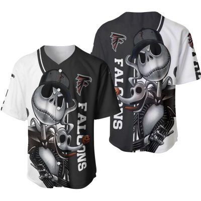 NFL Atlanta Falcons Jack Skellington Baseball Jersey