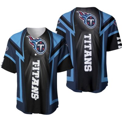 NFL Tennessee Titans Navy Blue Black Baseball Jersey