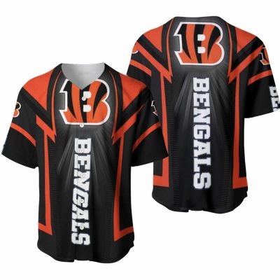 NFL Cincinnati Bengals Black Orange Baseball Jersey