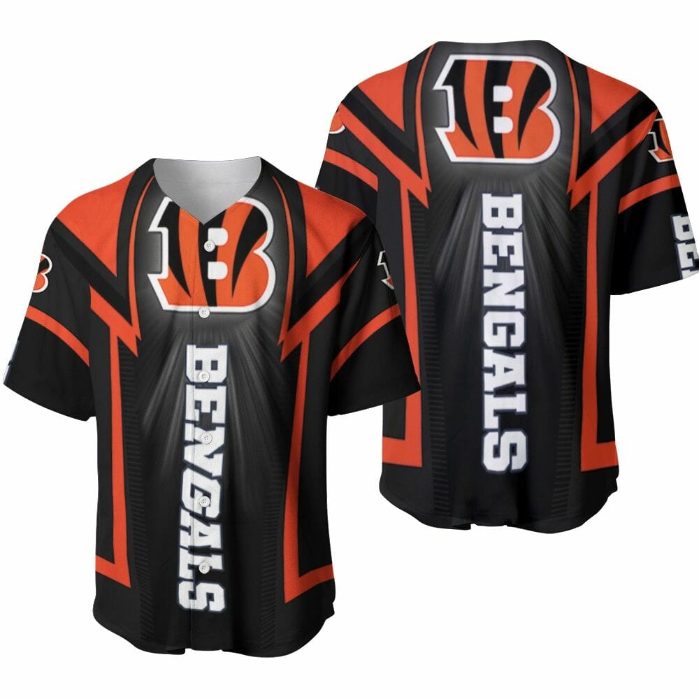 NFL Cincinnati Bengals Black Orange Baseball Jersey NFL Cincinnati Bengals Black Orange Baseball Jersey