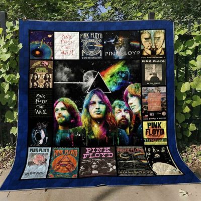 Pink Floyd Album Collage Quilt Blanket V1