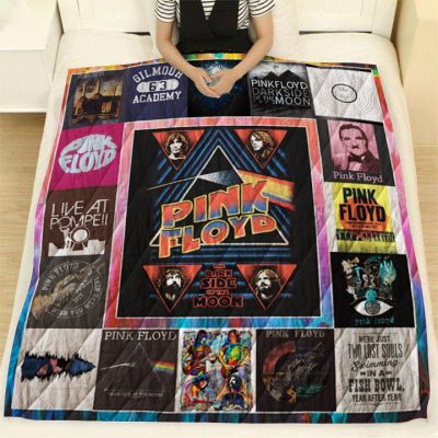 Pink Floyd Album Collage Quilt Blanket V2