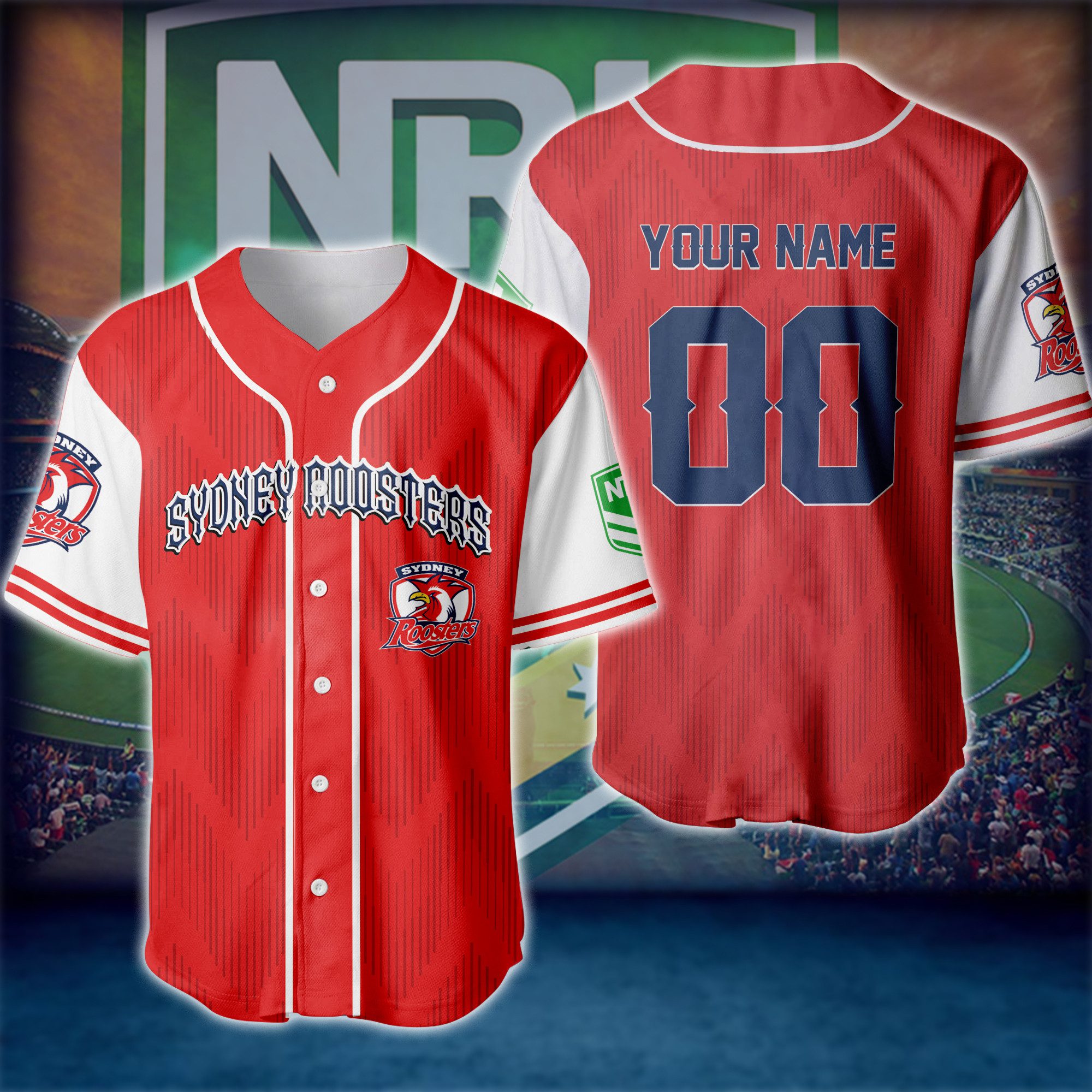 New Personalized NRL Baseball Jersey For Fan-Limited Edition New Personalized NRL Baseball Jersey For Fan-Limited Edition