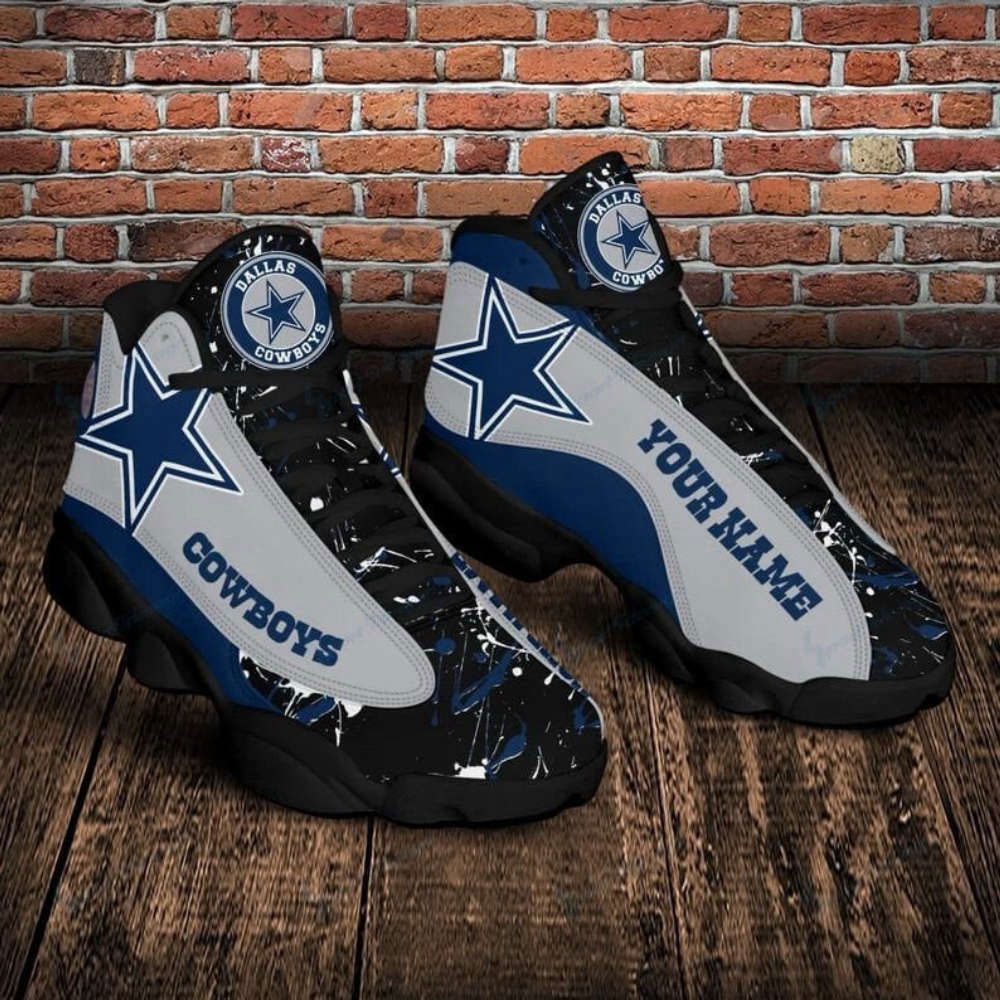 Dallas Cowboys Custom Name Air Jordan 13 Sneakers, Best Gift For Men And Women Dallas Cowboys Custom Name Air Jordan 13 Sneakers, Best Gift For Men And Women