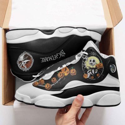 Jack Skellington Halloween Air Jordan 13 Sneakers, Best Gift For Men And Women