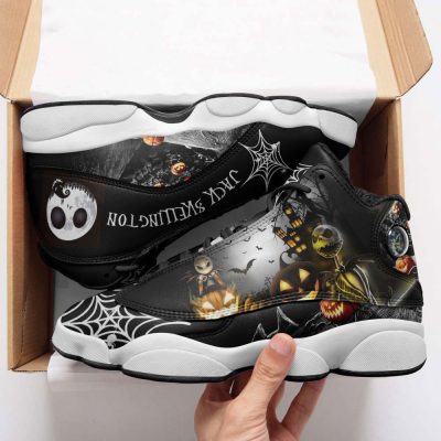 Jack Skellington Air Jordan 13 Sneakers, Best Gift For Men And Women