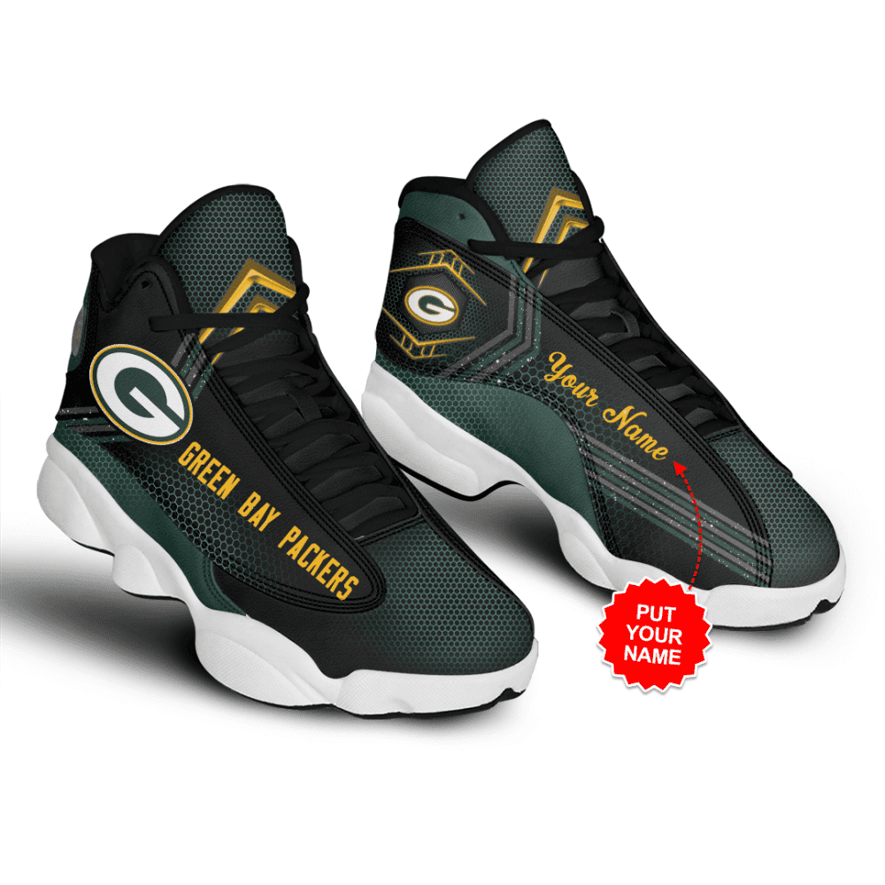 Green Bay Packers Custom Name Air Jordan 13 Sneakers, Best Gift For Men And Women Green Bay Packers Custom Name Air Jordan 13 Sneakers, Best Gift For Men And Women