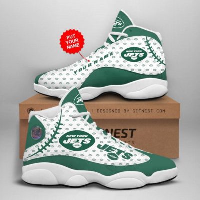 NFL New York Jets Custom Name Air Jordan 13 Shoes, Best Gift For Men And Women