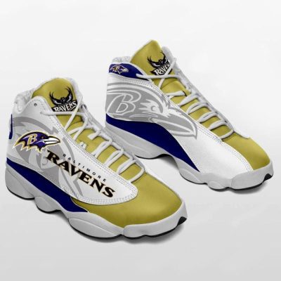 NFL Baltimore Ravens Air Jordan 13 Shoes, Best Gift For Men And Women